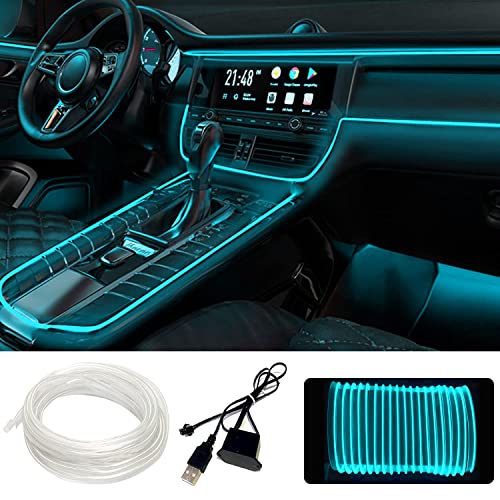 Sunshine smile Auto LED Innenbeleuchtung,5m Innenraumbeleuchtung,Atmosphäre Licht, Streifen, Tape,Wasserdicht Ambientebeleuchtung, Led Lampen fürs Auto,Lampen