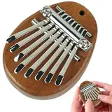 Sionhiuo Finger-Daumenklavier, kleines -Daumenklavier mit 8 Tasten - Holz tragbares Daumenklavier Finger,Taschenmusikklavier für Anfänger, Massivholz-Fingerklavier für Kinder,