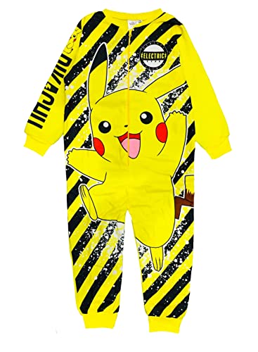 Pokemon Jungen Einteiler Alter 4-12 Jahre, Pikachu (Gelb), 110