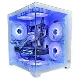 Gaming PC White | GeForce RTX 3050 | Intel XEON 10 Kerner | RGB Lüfter mit Fernbedienung | Wasserkühlung | SSD | Windows 11 | WLAN (128GB RAM 2TB SSD)
