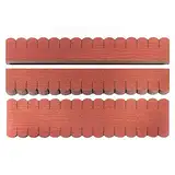 3 Sets Dachschindeln Biberschwanz (33 mm) rot