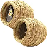 Lpitoy Vögel Nest Nest Birds Käfig Natürliche Stroh Handgefertigte Tauben Papiere Haustier Vögel Haus Schlafzimmer Zucht Nest Tiervögel Lieferungen 12 cm