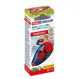 tesa Roller Kleben Permanent ecoLogo - Nachfüllbarer Kleberoller mit reißfestem Band & doppelseitigem Klebefilm - lösungsmittelfrei - 14 m x 8,4 mm