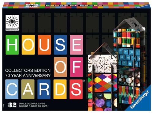 Ravensburger Eames House of Cards® Collectors Edition - Der Steckspiel Klassiker mit den Designs von Eames für Kinder ab 6 Jahren