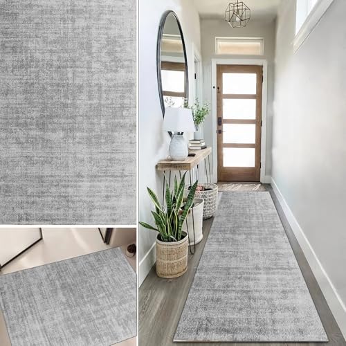 Lanmuvo Teppich Läufer 40x60cm rutschfest Küchen Teppich, Waschbar Teppichläufer Flurteppich Flur Küchenläufer für Korridor, Modern Vintage Teppichläufer für Wohnzimmer, Küche, Anpassbar