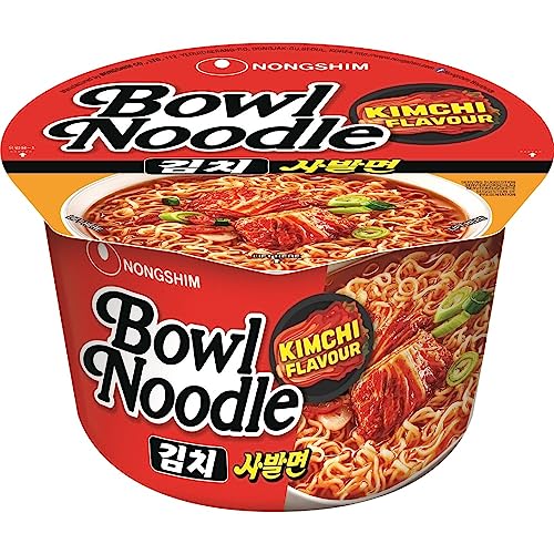 Nong Shim Instantnudeln Kimchi Bowl Noodle Soup – Koreanische Ramen Nudelsuppe - schnelle Zubereitung – 1 x 100g
