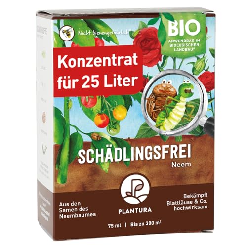 Plantura Bio-Schädlingsfrei Neem, effektive Schädlingsbekämpfung mit Neem, gegen Blattläuse, 75 ml