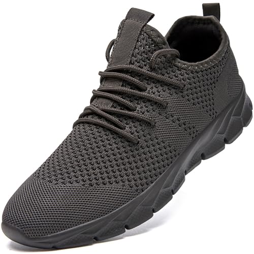 ZGPWZWL Schuhe Herren Sneakers Laufschuhe Sportschuhe Straßenlaufschuhe Turnschuhe Leichtgewichts Sommer Schuhe,Grau,EU43