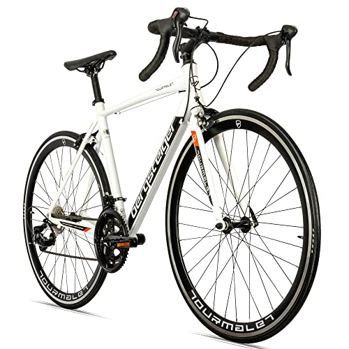 Bergsteiger Tourmalet 28 Zoll Rennrad, Aluminium Gravelbike mit Shimano 14 Gang-Schaltung, Gewicht nur 11 kg, Gravel Bike geeignet für Herren & Damen ab 170 cm