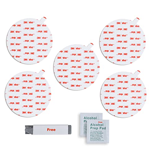 3M 4950 VHB doppelseitiges Klebeband Klebestreifen Klebepads Extra stark Schwerlast Acrylschaumband Hochleistungsklebeband Montageband, Innen-Außenbereich (3M VHB 4950_ 5 Stück 80mm diameter)