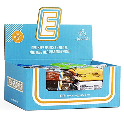 Sven Jack (Energy Cake) ALL IN ONE Haferriegel Mix Box 24x 125g I Original Haferflocken Energieriegel I Vegane Haferriegel I Langkettige Kohlenhydrate & wenig Zucker I Verschiedene Sorten