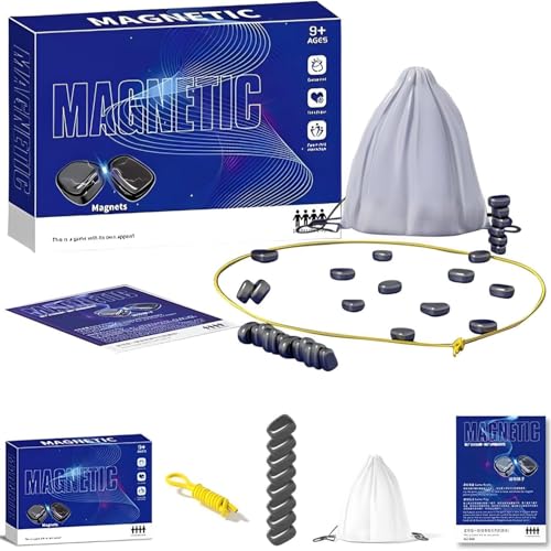 Magnetisches Schachspiel, Neueste Magnetspiels Schachspiel, Schachbrett Magnetisch, Tischs Magnetspiels, Tragbares Schachbrett Brettspiele für Familientreffen Weihnachts Geburtstagsgeschenk