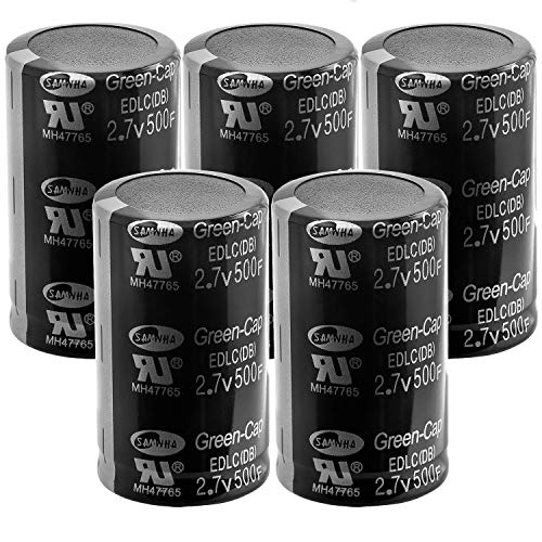 AZDelivery 5 x Kondensator Supercapacitor 2.7V 500 Farad inklusive E-Book!