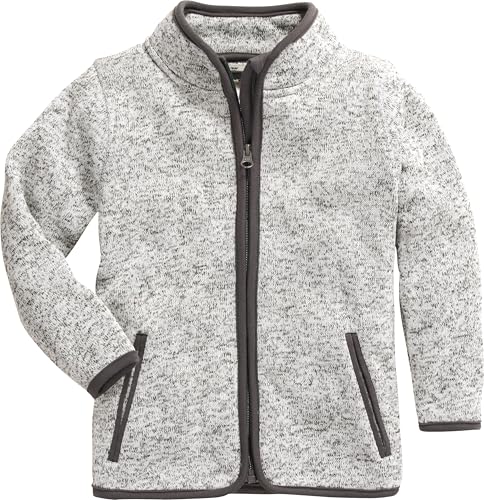Playshoes Fleece-Jacke Unisex Kinder Outdoor-Oberteil, grau Strickfleece, 86