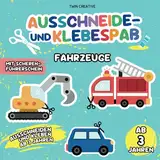 Ausschneide- und Klebespaß ab 3 Jahren: FAHRZEUGE | Ausschneiden & Kleben: Schneiden und Basteln lernen | Bastelbuch mit Scherenführerschein | ca. 21 x 21 cm (Schneiden und Kleben ab 3 Jahren)