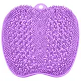 BESKAR Fußwäscher Bath Massage Pad mit Rutschfesten Saugnäpfen, Fuss Wäscher Dusche zum Reinigen der Füße Peeling No Bend, Fußpunkte Reflexzonenmatte zur Entspannung der Füße