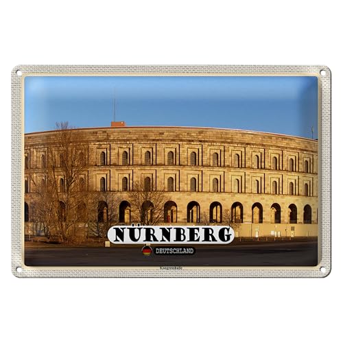 Nürnberg | Deutschland | Kongresshalle | Blechschild | 20 cm x 30 cm