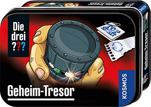 Die drei ??? Geheim-Tresor von KOSMOS, Mini-Tresor, mit geheimen Öffnungsmechanismus zum Knobeln, Detektiv Spielzeug von die Drei Fragezeichen