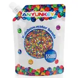 Wasserperlen, 50.000 bunte Perlen, dekorativ & farbenfroh, ungiftig & biologisch abbaubar, Gelperlen für Blumen und Pflanzen (stil 1)