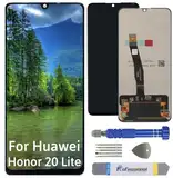 Int'x Display für Huawei Honor 20 Lite HRY-LX1 Honor 10 Lite HRY-LX1T LCD Bildschirm Ersatz Touchscreen mit Werkzeug Schwarz Hohe Qualität