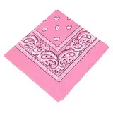 BOOLAVARD 1, 6, 9 oder 12 Stück Cowboy Bandanas Bandana mit original Paisley Muster,1er pack,Rosa