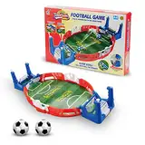 Interaktives Tisch Fußball Spiel,Tischkicker Spiele,Mini-Tischfußballspiele mit 2 Fußbälle,Tischfußballspiele Desktop Interaktives Spielzeug,Innen 2 Spieler Party Tischkicker Geschenk für Kinder