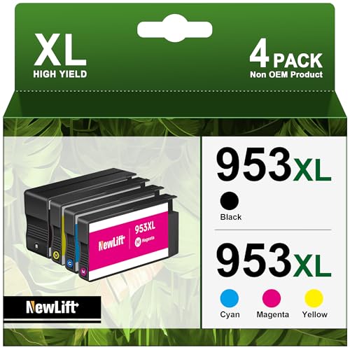 953XL Druckerpatronen Kompatibel für HP 953 XL Multipack 953xl druckerpatronen für HP Officejet Pro 7720 7740 8710 8715 8740 8720 8718 7730 8728 8719 8730 8725 8210 8218 Drucker (4er-Pack)