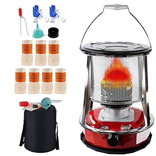 Yclty 3000W Petroleumofen Für Innenräume Petroleum Heizung Mobile Heizung Ohne Strom Innen Tragbarer Petroliumheizer Camping Heizung Und Kochen Effizienter Petroleum Ofen Mit Umfallschutz Und 7 Docht