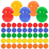 ATMWM 50 Stück Lotterie Kugeln, 3CM Bälle für Partys, Lottobälle, Loskugeln,Befüllbare Kugeln Ornament Ohne Zahl, Befüllen Bunt Bingo Kugeln, Dekorative Ball Requisiten für Partyspiele