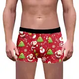 Weihnachts Boxershorts Herren Lustig Druck Weihnachtsunterhose Lustige Unterhosen Männer Männergeschenke Weihnachten Geschenke Unterhose Personalisiert Christmas Motiv Unterwäsche Weihnachtsboxershort