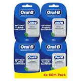 Oral-B Pro-Expert Advanced Zahnband Gewachst, Tiefenreinigung, frische Minze, entfernt Plaque und Speisereste zwischen den Zähnen, 4x 50 m Pack