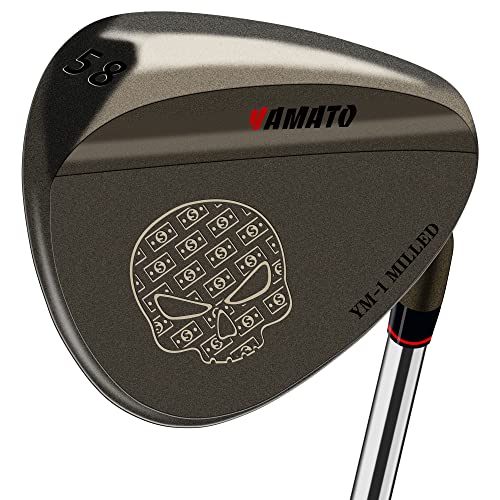 Yamato Golfkeil-Set oder einzelne Golfkeile 50/52/54/56/58/60 Golf Gap Wedge Sets Sand Wedge|Lob Wedge Golfschläger für Männer & Frauen gefräste Schlagfläche für hohen Spin
