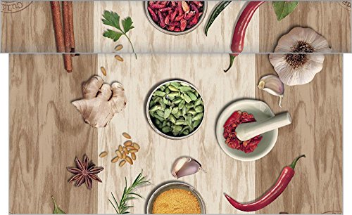 Sovie HOME Linclass® Airlaid Tischläufer Spicy | Ideal für Ihre mexikanische Motto Party | 40cm x 4,80m | 1 Stück