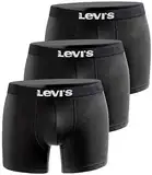 Levi's Herren Boxershort Print Limited Black Edition 3er Pack - Black New One - Gr. XXL