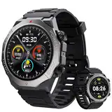 Smartwatch Herren mit Telefonfunktio, 1.39" HD Fitnessuhr mit Schrittzähler Pulsmesser Schlafmonitor, 112+ Sportmodi Fitness Tracker Sportuhr, IP68 Wasserdicht Smart Watch Armbanduhr für iOS Android