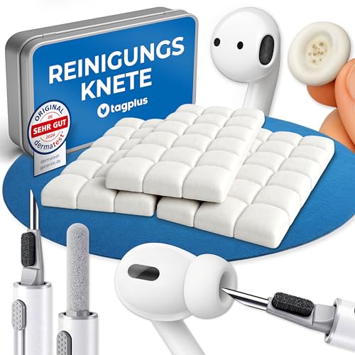 tagplus® Reinigungsknete Handy & Kopfhörer inkl. Profi Reinigungs-Tool, Handy Reinigungsset für Airpods, Gadgets für Männer, ipad Zubehör, iPhone Zubehör, Gadgets praktisch, Technik Gadgets