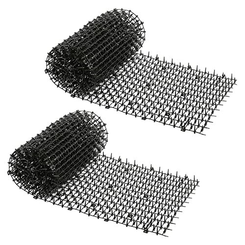 Duendhd 2 x Matte mit Spikes, Hunde-Tier-Spikes, Abschreckungsmatte, für drinnen und draußen, Matte für den Garten