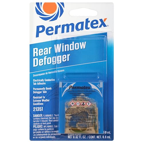 Permatex 21351 Heckscheiben-Defogger Elektrisch leitfähiger Laschenkleber - Komplettset für schnelle und einfache Reparatur beschädigter Heckscheiben