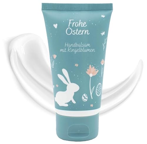 5 Stk. Handcreme mit Ringelblumen 50 ml Ostern Ostergeschenk Mitbringsel Hasen Handpflege für trockene und spröde Hände Calendula rissige trockene Hände (5)