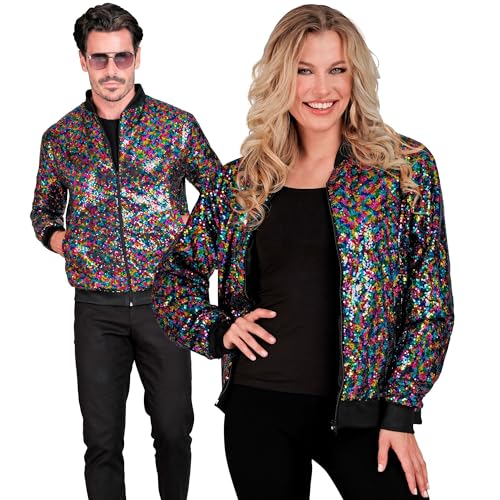 W WIDMANN MILANO Party Fashion - Party Fashion Bomberjacke, Pailletten Jacke, Weste, Party Outfit, Disco