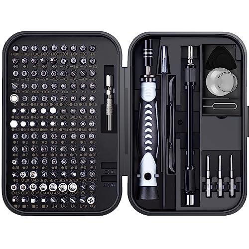 Easytime 130-in-1-Präzisions-Schraubendreher-Set, Computer-Reparatur-Werkzeug-Set mit 120 Schraubendreher-Bits, Laptop-Schraubendreher-Kit mit Magnetisierer, für iPhone, iPad, Xbox, Haushaltsgeräte