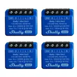 Shelly 1 Mini Gen 3 | 4er Pack | WiFi & Bluetooth Smart Switch Relais 1 Kanal 8A | Hausautomation | Kompatibel mit Alexa und Google Home | iOS-Android-App | Kein Hub erforderlich | Trockene Kontakte