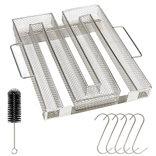 Kaltrauchgenerator, Kaltrauch Edelstahl Kaltraucherzeuger aus Edelstahl zum Kalträuchern, Lebensmittel- und Fleischräucherer, Grill, BBQ Premium Räucherzubehör, Profiprodukt zum Räuchern