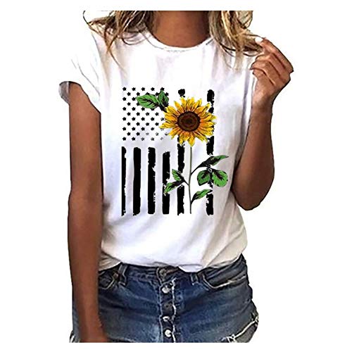 iHENGH Damen Top Bluse Lässig Mode T-Shirt Frühling Sommer Frauen Bequem Blusen Casual Print Lange Ärmel Seitentasche Mit Kapuze Unregelmäßige Tops Shirts