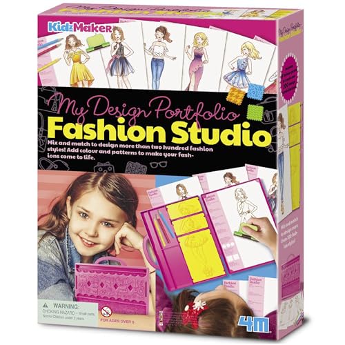 4M 404720 My Design Portfolio Fashion Studio Playset, Multi-Colour, 205 x 55 x 280 millimeters