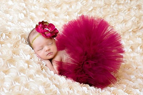 VUCDXOP Neugeborenes Baby Mädchen Rock Tutu Kleidung Trikot Kostüm Foto Prop Outfits Bekleidung Set mit Haarband