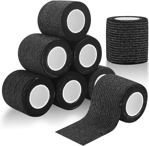 8 Rollen Selbsthaftende Bandage, Kohäsive Bandage, 5cm x4,5 m Haftbandage Elastische, Cohesive Verband Selbstklebender für Dog Haustier Binde Tierarztwickelband