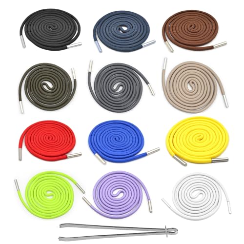 Kordel für Hoodie Kordel für Jogginghose, 130cm x 5mm Bunt Schnur für Jogginghose Band, Kordelzug Band für Hoodie, Ersatz Kordelband für Hosenbänder Hosenbund, mit Durchziehnadel (12 Farben)
