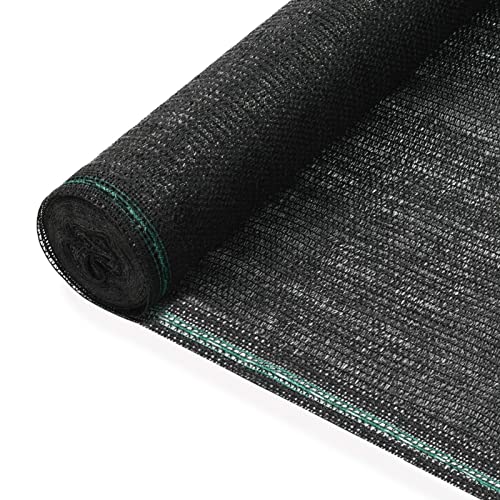 Homgoday HDPE Tennisplatzzaun 1 x 25 m schwarz Gartentor Dekoration Gartentor Gartentor Tor für Außenzäune Fußgängerzaun Cortilev