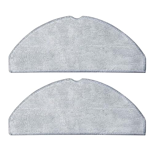 2 Mikrofaser-Pads für Xiaomi Vacuum S20 (D106), 3C, E10, 2 Ersatztücher, Ersatzset für Staubsaugerroboter, für Xiaomi Mijia Vacuum Mop 3C (C103) / 3C Plus (B112)